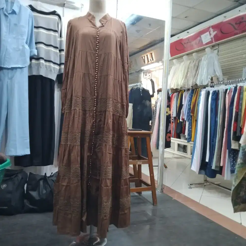 Di jual gamis kancing seribu