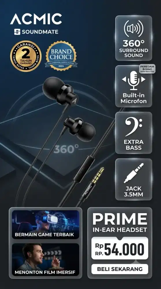 ACMIC HEADSET AUDIO JACK PRIME