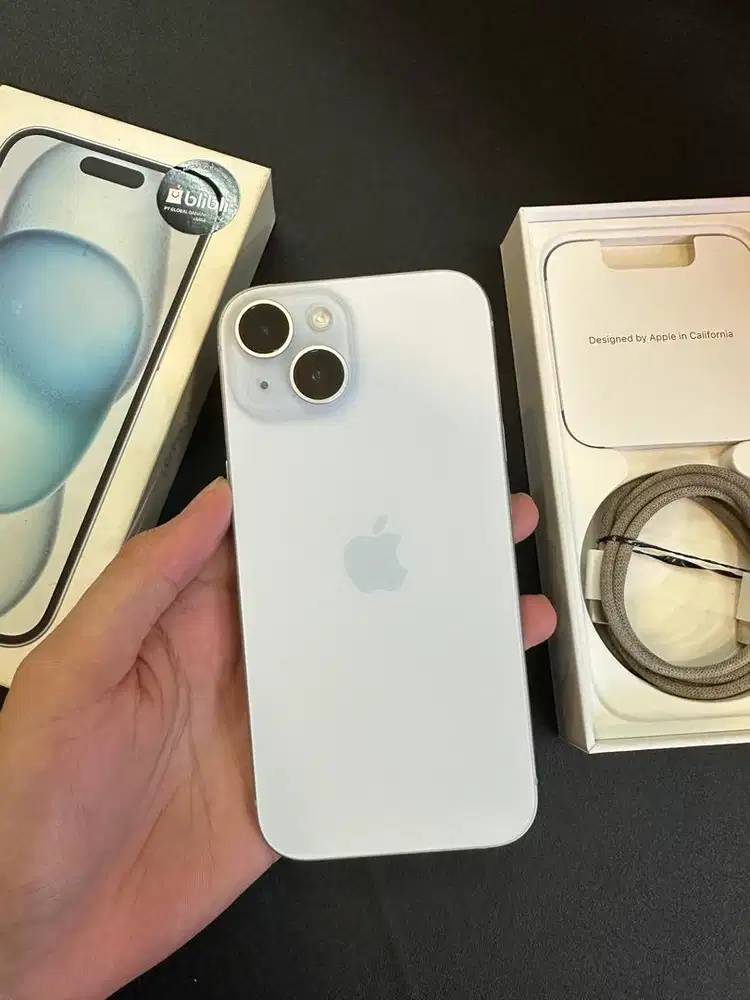 iPhone 15 256GB BH 86% Blue Garansi Resmi iBox