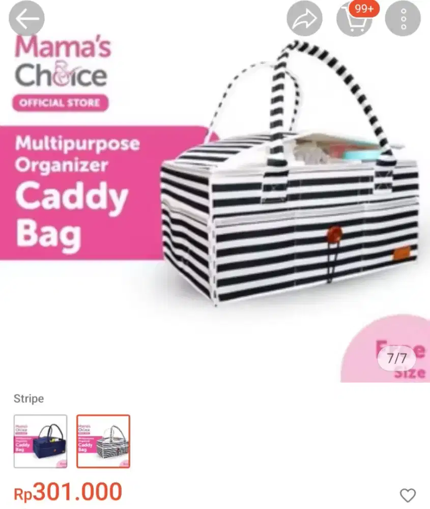 Tas bayi Mama Choice Caddy Bag ( belum pernah dipakai )