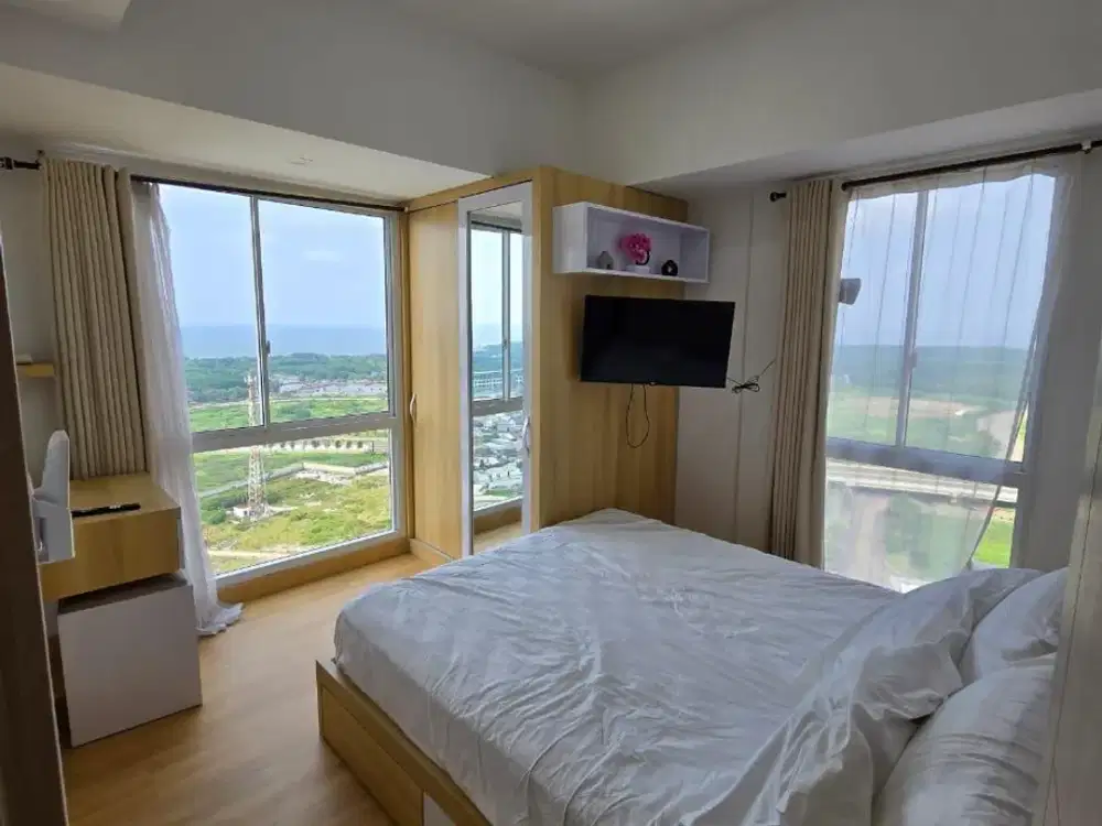 DISEWA APARTEMEN PIK2 TOKYO RIVERSIDE 1BR 38M2 FURNISHED SIAP HUNI