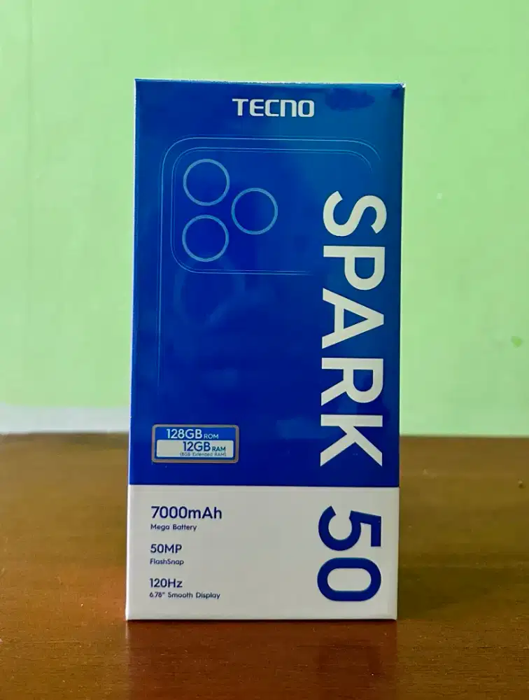 Tecno Spark 50 4/128Gb Baru, Segel Garansi Resmi