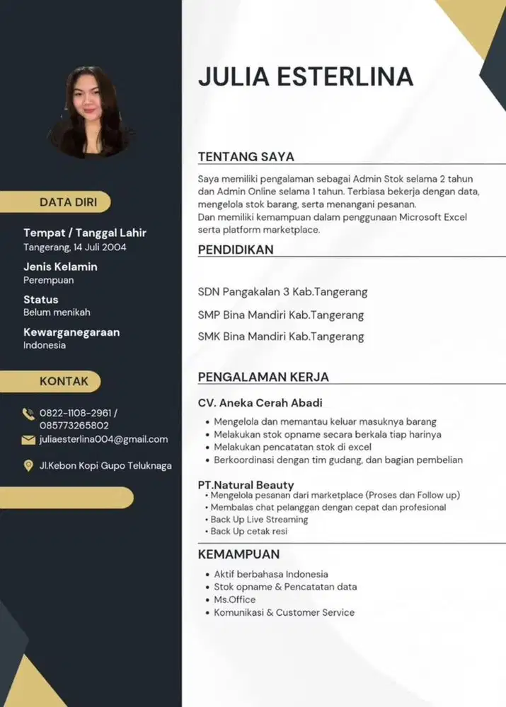 izin mencari lowongan admin