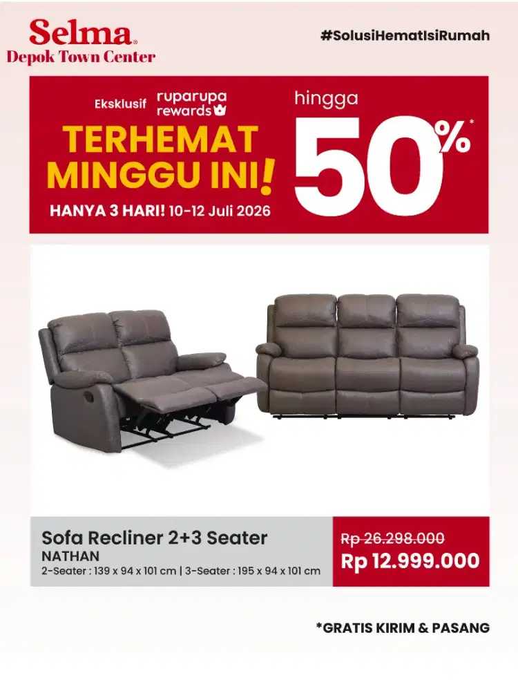 Sofa Recliner 2+3 Seater