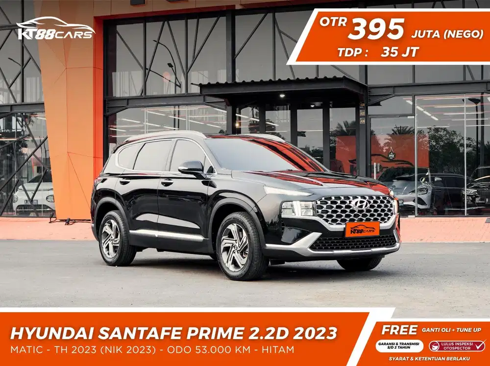 [BERGARANSI] HYUNDAI SANTA FE PRIME 2.2D DIESEL TAHUN 2023 HITAM GENAP