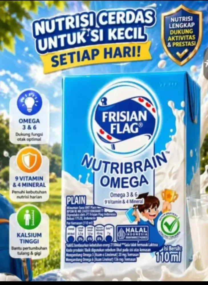 Susu uht Frisian flag 110ml