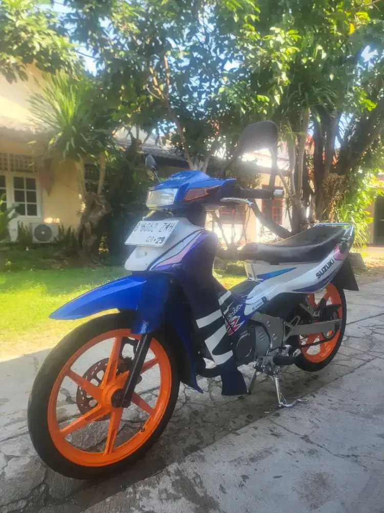 Suzuki Satria Lumba 120 RU 2002 Biru Pajak Hidup Good Condition