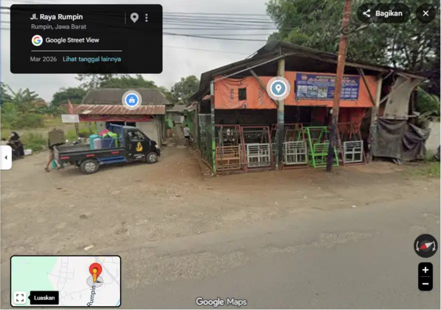 Dijual Tanah 1000 Meter + Bangunan Kontrakan 24 Pintu dekat BSD