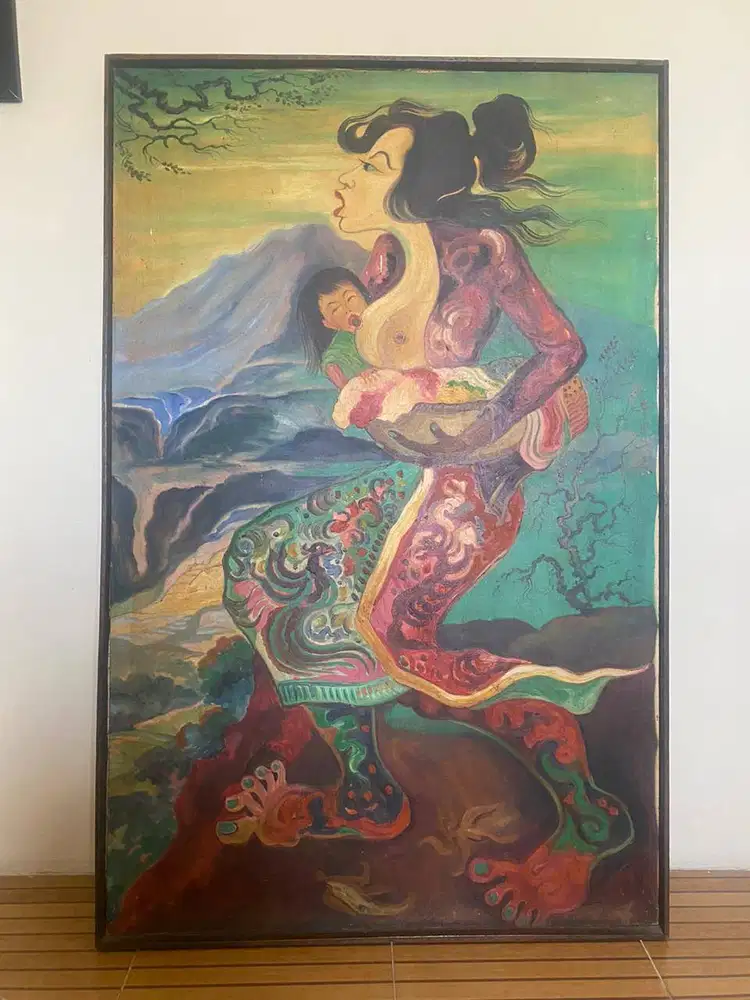 Lukisan Ibu Menyusui - Terawat Hendra Gunawan