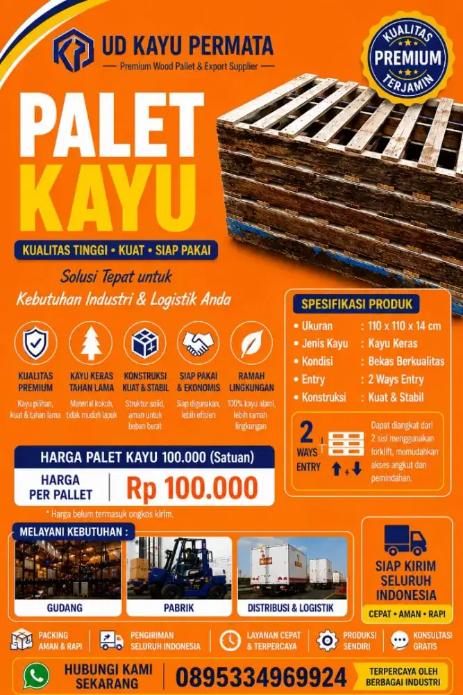 Paket kayu pallet kayu