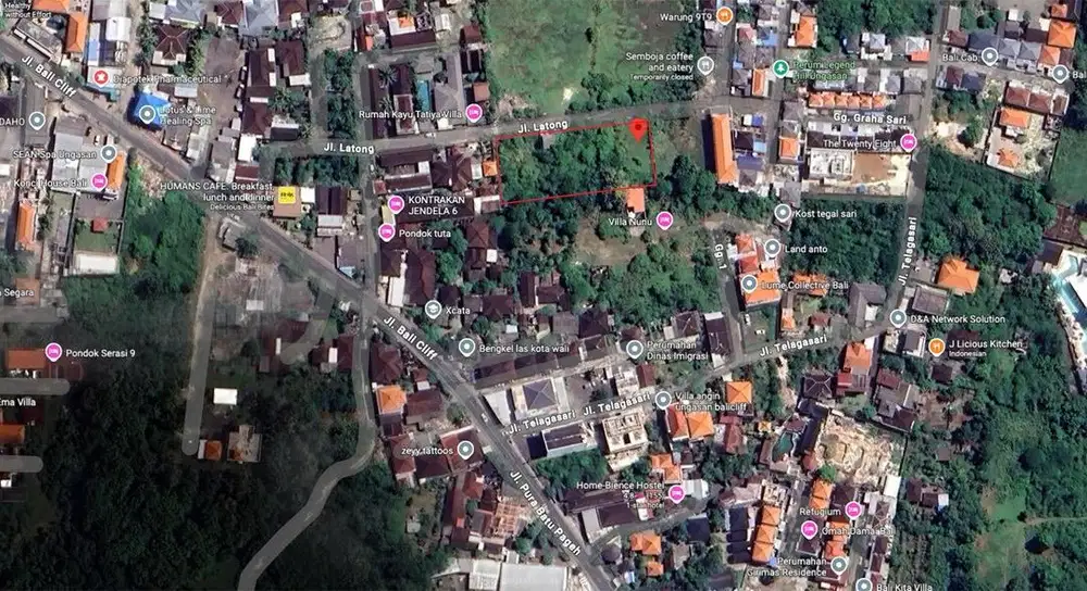 Dijual Tanah SHM 20,5 are, lokasi strategis di Ungasan, Bali