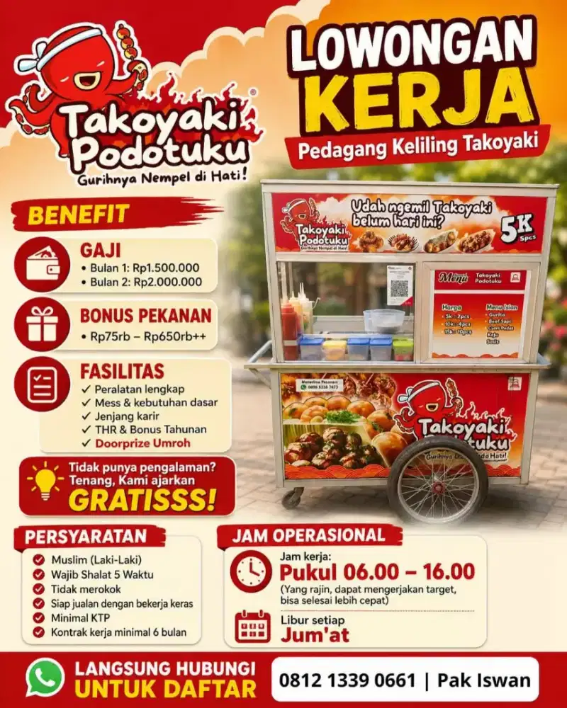 Jualan takoyaki keliling