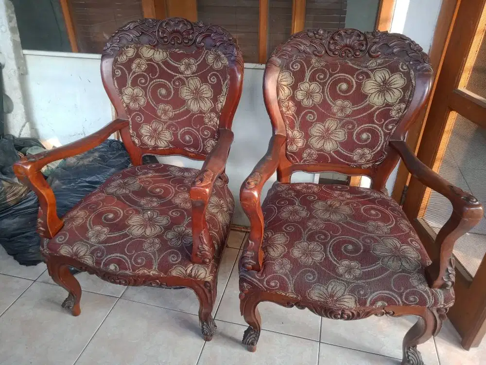 Sofa Kursi Kayu Jati Asli (bisa nego)