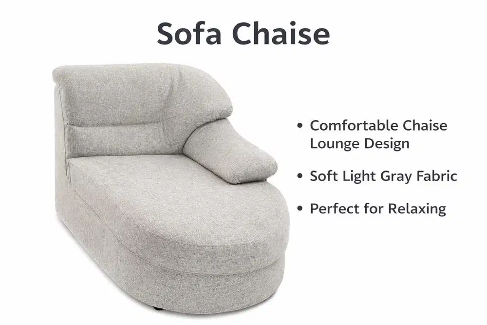 Sofa chaise sofa selonjoran kursi sofa