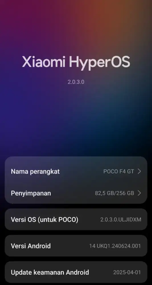 POCO F4 GT 5G RAM 12/256