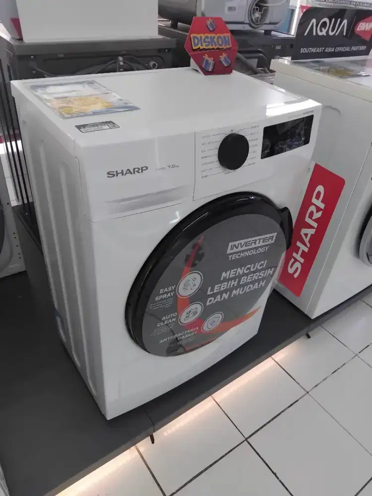 Mesin Cuci Sharp 7kg Inverter