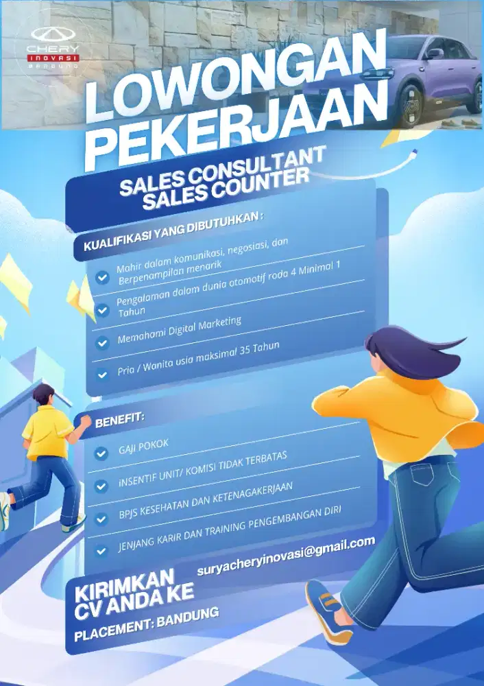 Lowongan Sales Counter Dan Lapangan