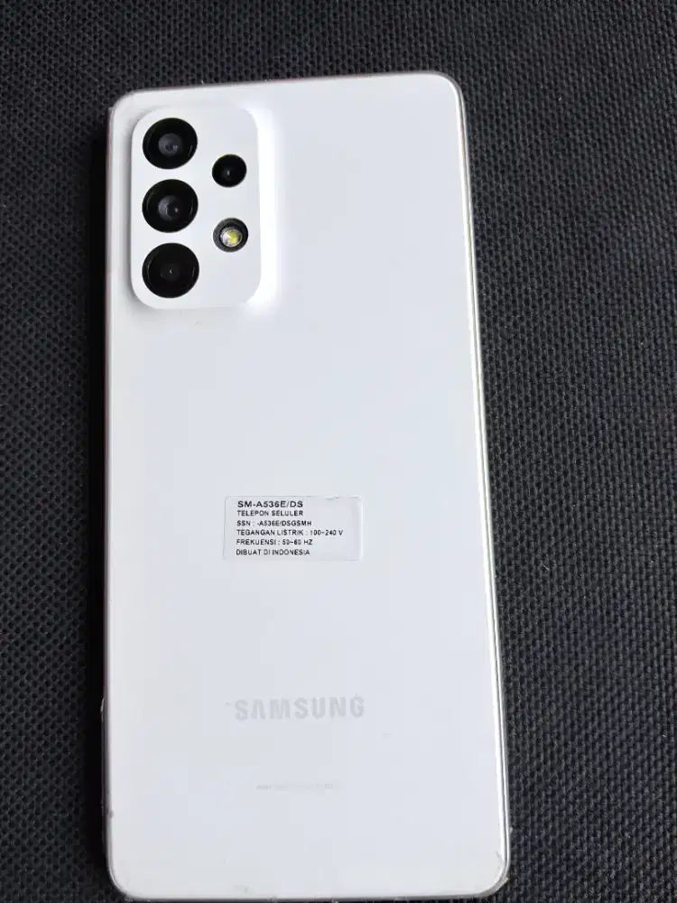 Dijual cepat saja Samsung A53 putih mulus full set
