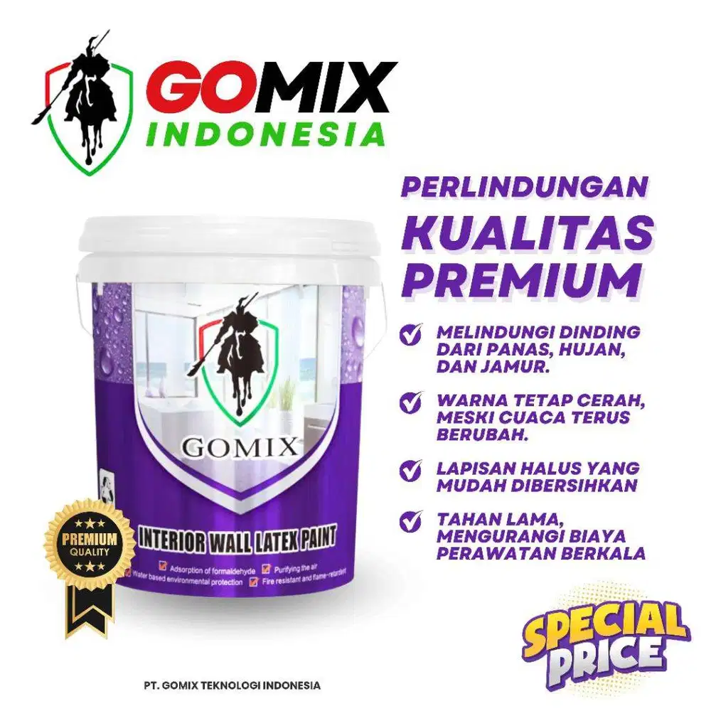 CAT TEMBOK LATEXACYLIC 25KG | TERIMA HARGA SATUAN DAN RETAIL