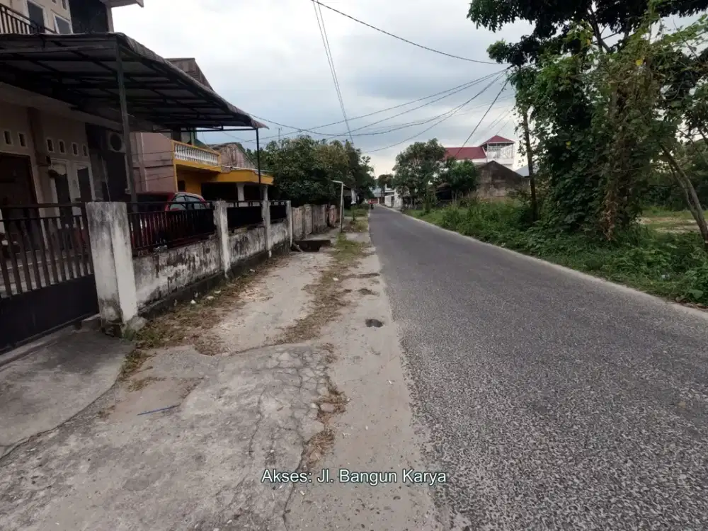Sebrang Kampu UNRI, 200-an meter Jl. Soebrantas, Kostm Rumah dan Tanah Dijual Murah.