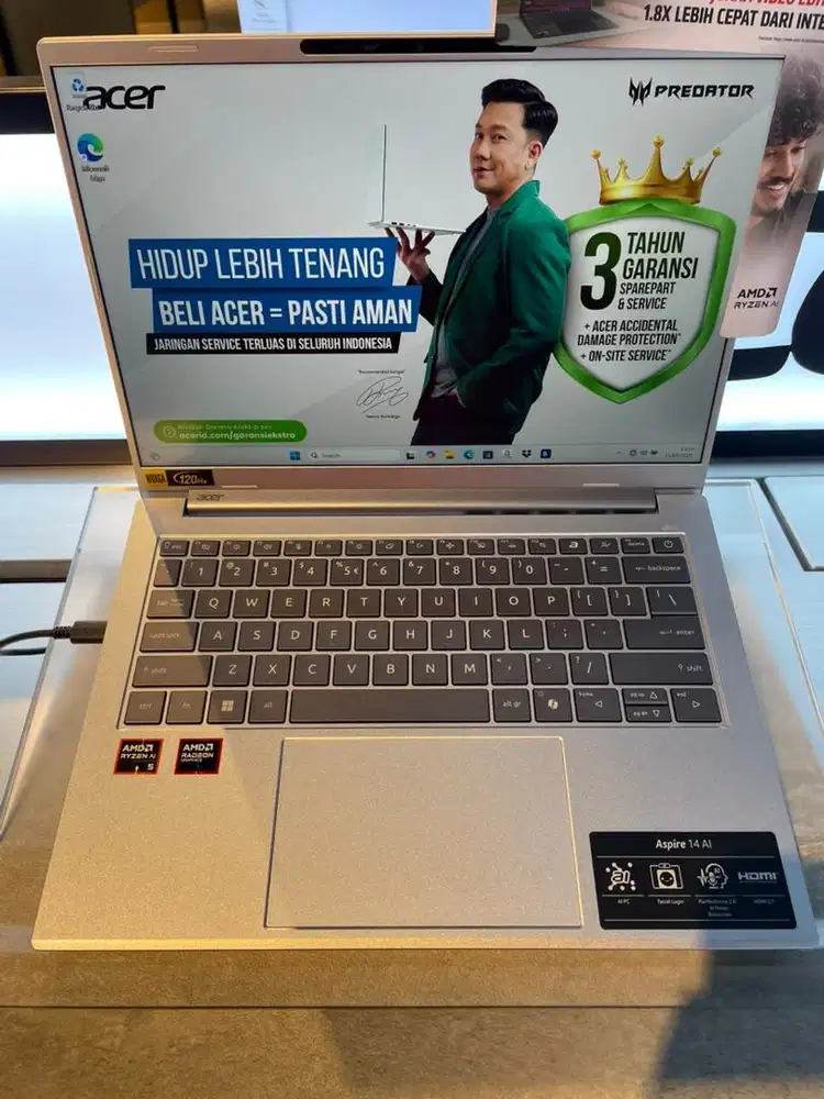 Acer Aspire Lite AI 14 Ryzen 3 | 8GB/512GB SSD | Cicilan 0% DP