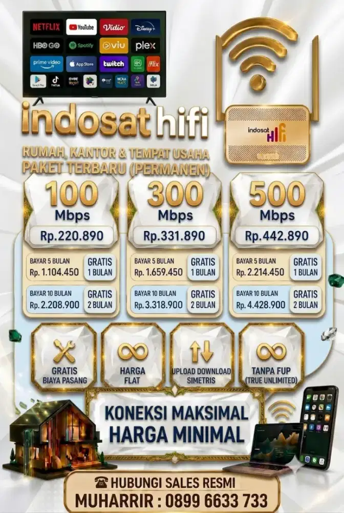 Pasang WiFi Indosat (Area Banda Aceh & Aceh Besar)