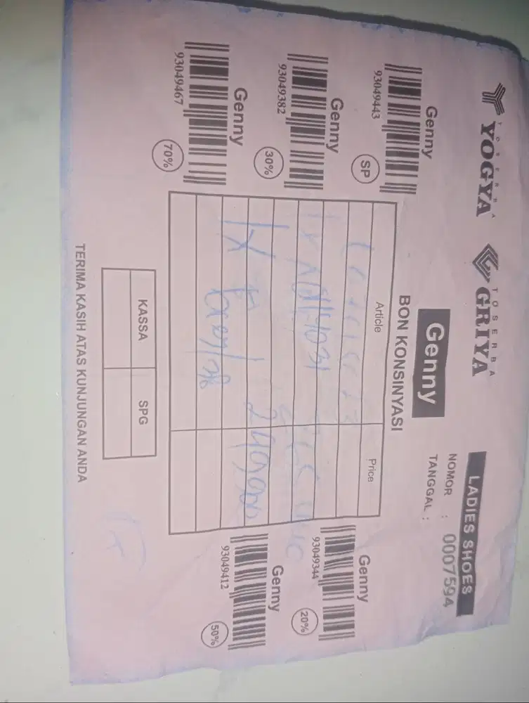 Mahar sneakers kondisi baru