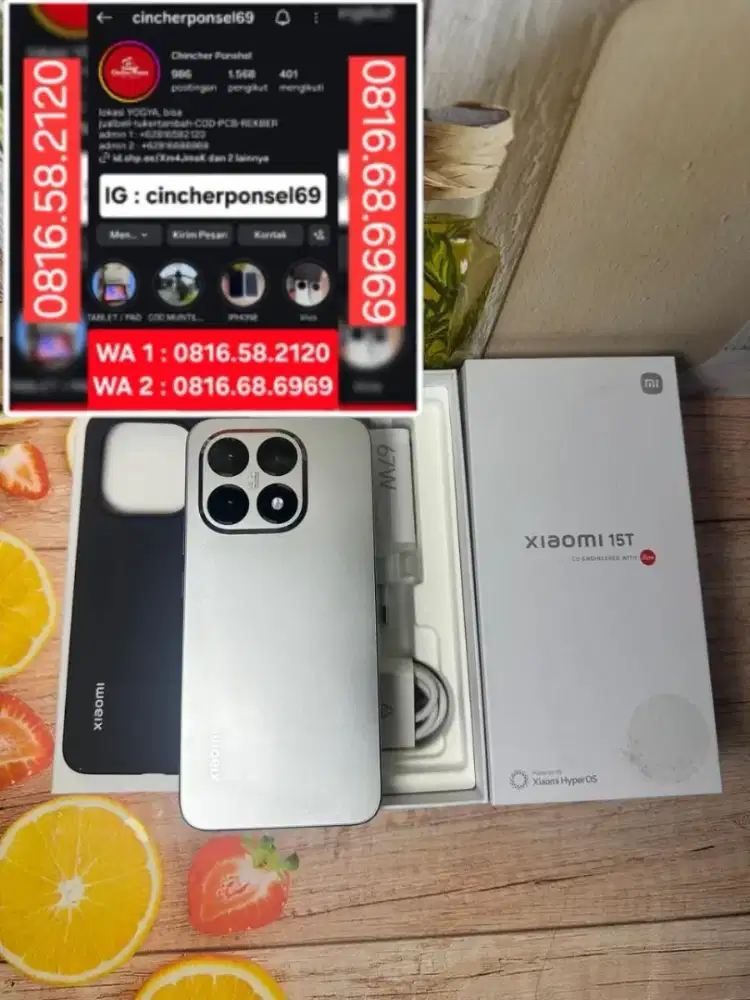 Jual hp likeNEW Xiaomi 15T 5g ram 12gb istimewa grns januari 2028