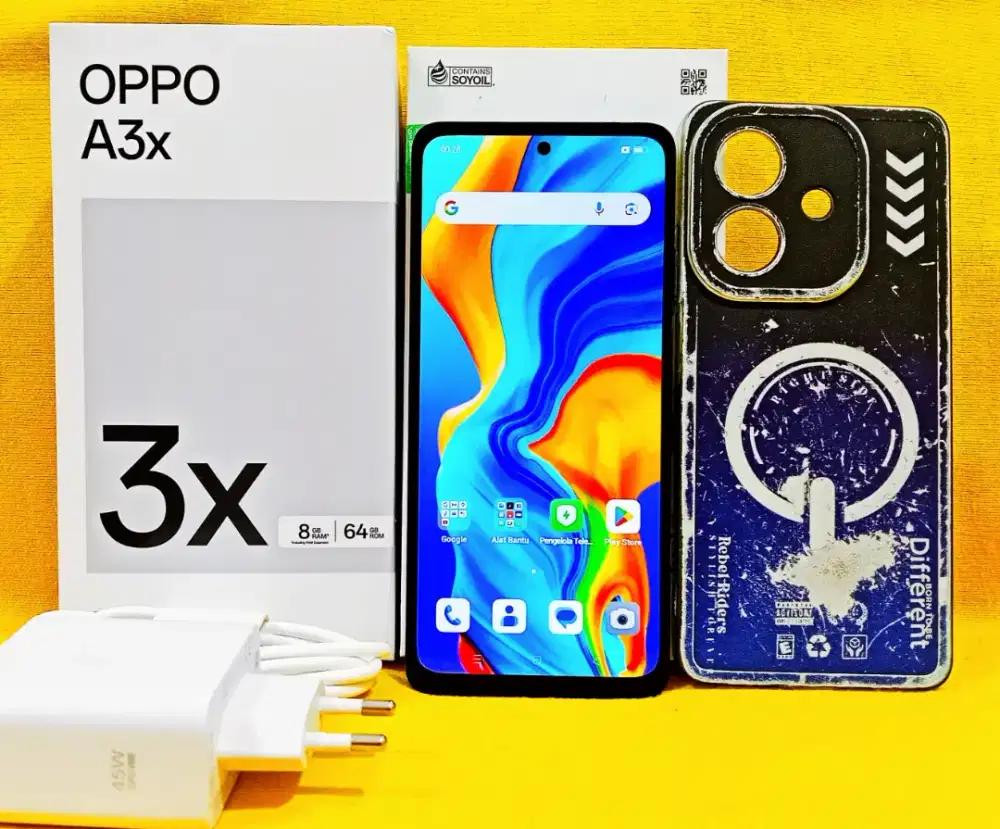 OPPO A3X 4+4GB/64GB LENGKAP ORI