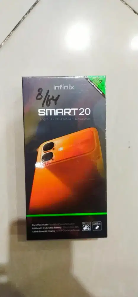 Infinix smart 20 ram 4+4/64 baru garansi resmi.