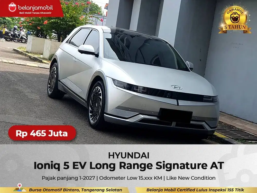 [ LOW KM 15RB ] Hyundai Ioniq 5 Long Range Signature EV 2023/2024