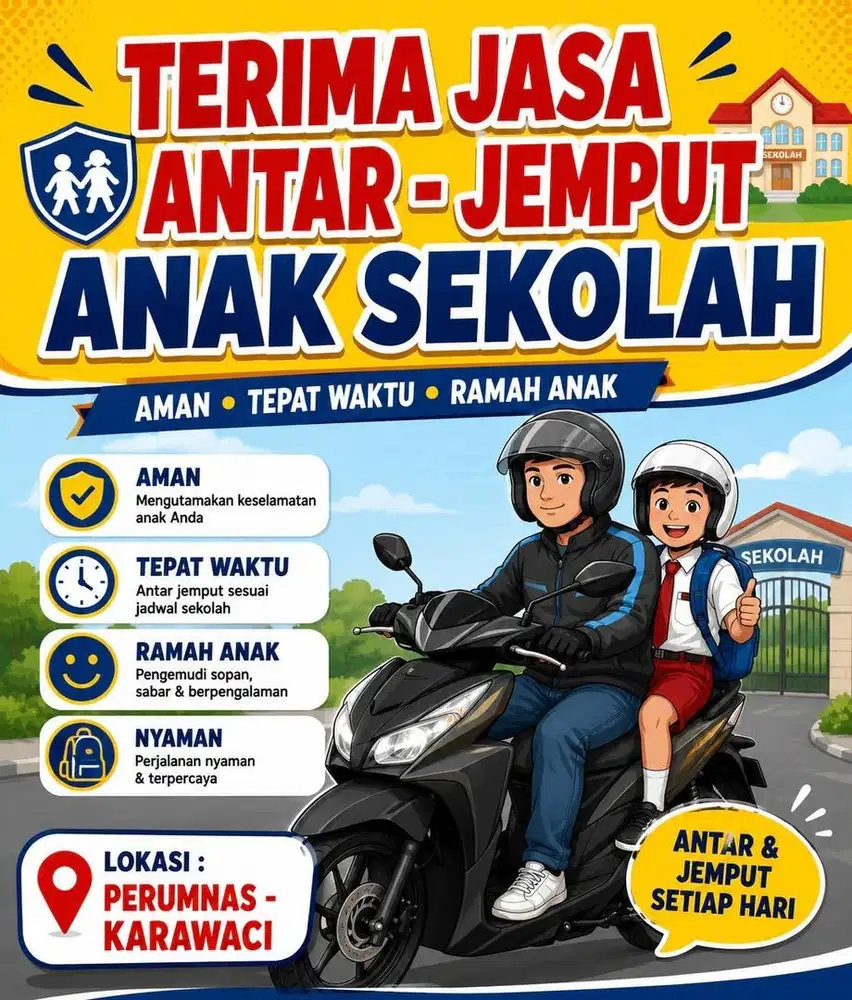 BUTUH JASA ANTAR JEMPUT ANAK??