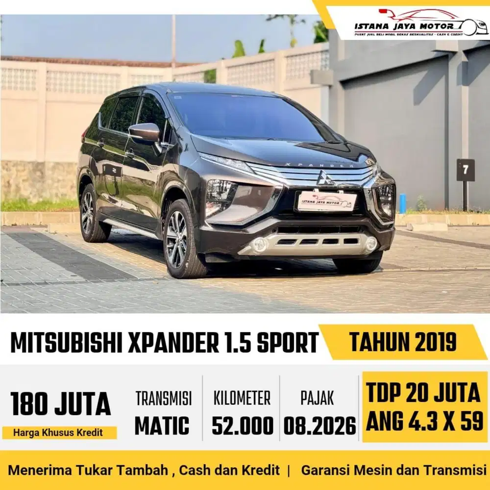 Mitsubishi Xpander Sport AT th 2019 #istana jaya motor