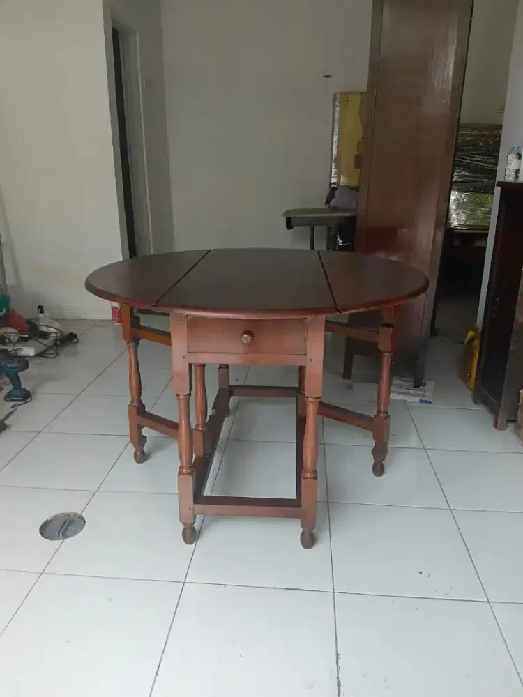 Meja judi china peranakan table kanan kiri bisa dilipat