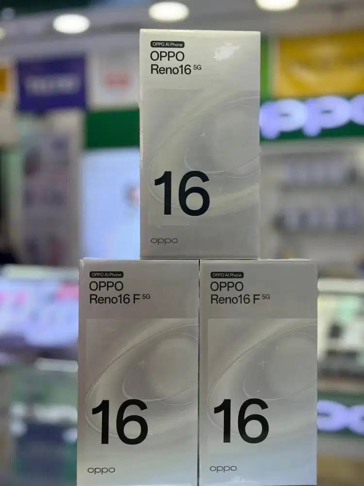 OPPO Reno16 F 5G 8GB - cash, kredit cukup KTP, tukar-tambah, spaylater