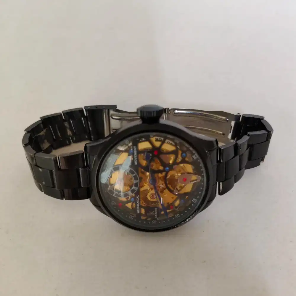 Jam Tangan Mechanical Movement IK Colouring Warna Hitam