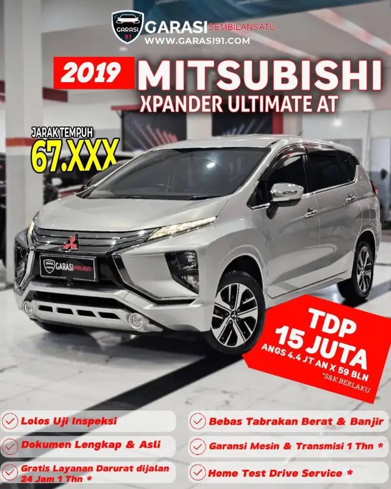‼️TDP 15 JT‼️MITSUBISHI XPANDER ULTIMATE AT 2019