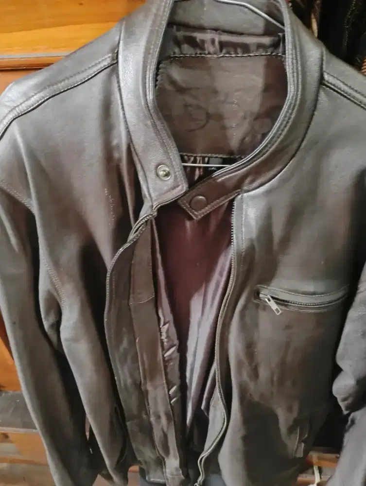 Jacket kulit , asli kulit domba