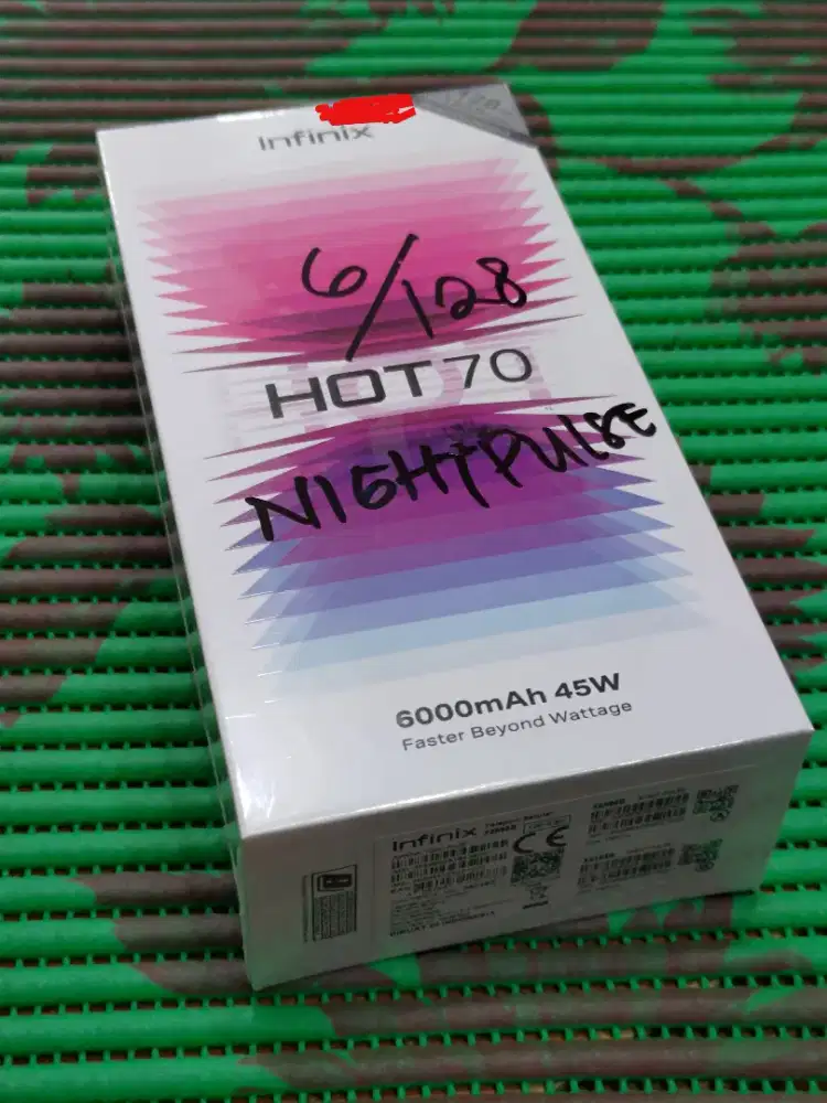 Baru/Segel Kotak Infinix Hot 70 6/128 Gb Night Pulse