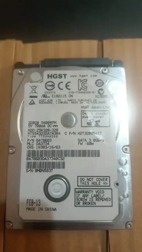 HDD Laptop 320 GB HGST