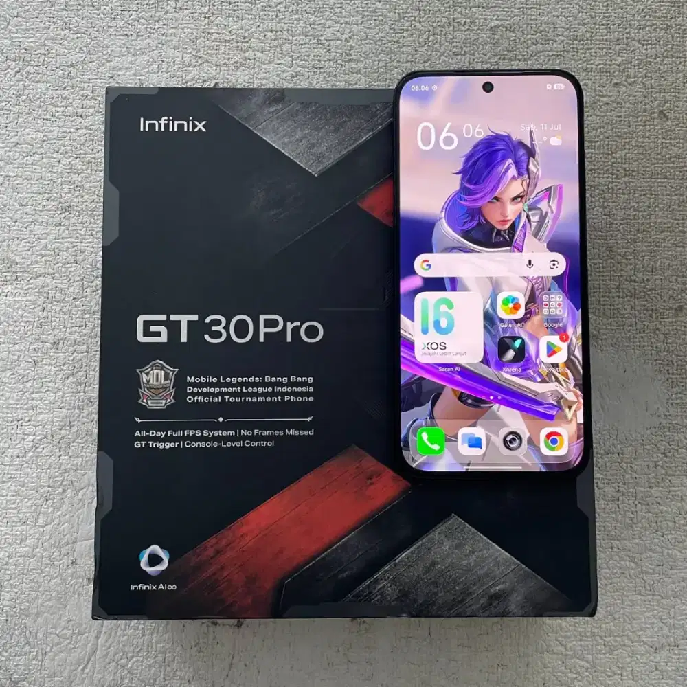 Infinix GT 30 Pro Gift Pack Warna Dark Flare 8/256GB