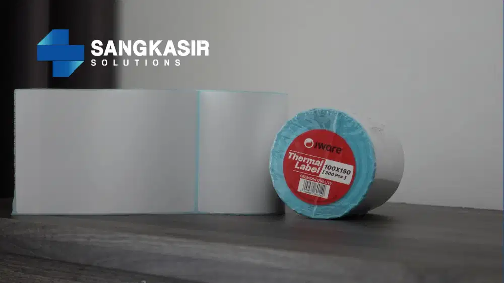 Label Thermal Resi 100x150 mm | Stiker Thermal Barcode Pengiriman