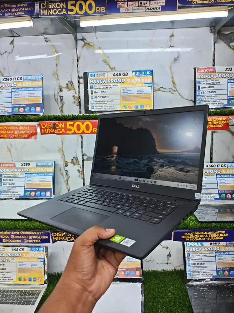 Laptop dell latitude 3410, core i7, ram 16/256gb, harga tertera dp