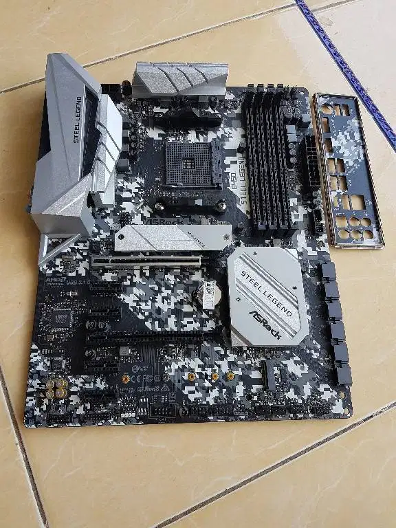 Motherboard ASRock B450 Steel Legend ATX Support Ryzen 5000 series