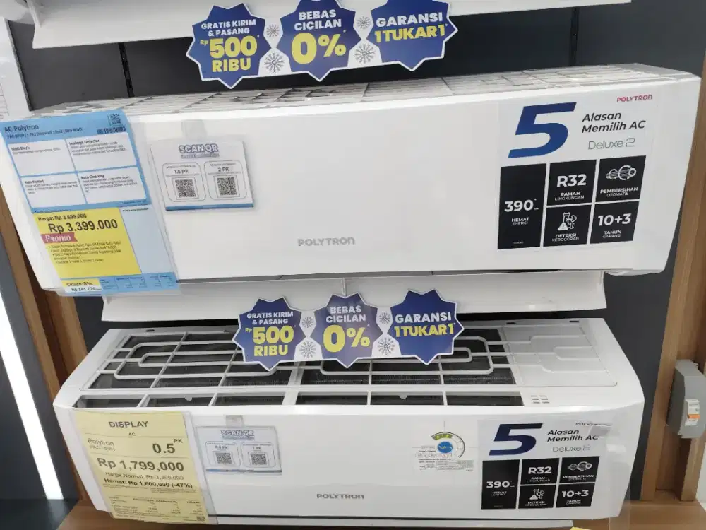 Ac Polytron 1PK cicilan bunga hingga 0% menggunakan kredivo