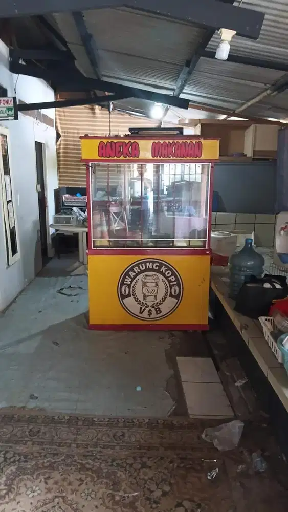 Gerobak/ rak warmindo