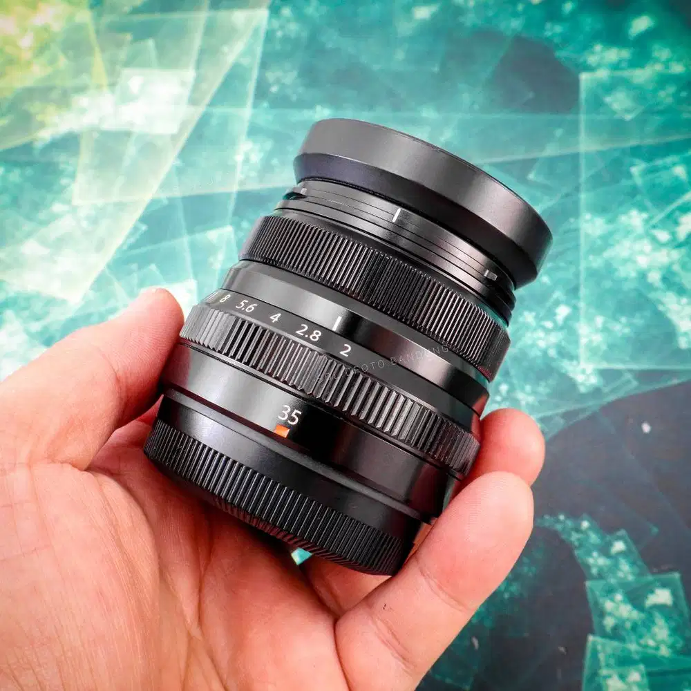 Fujinon XF 35mm F2. Fullset Mulus Sekali. Black. Fuji fujifilm