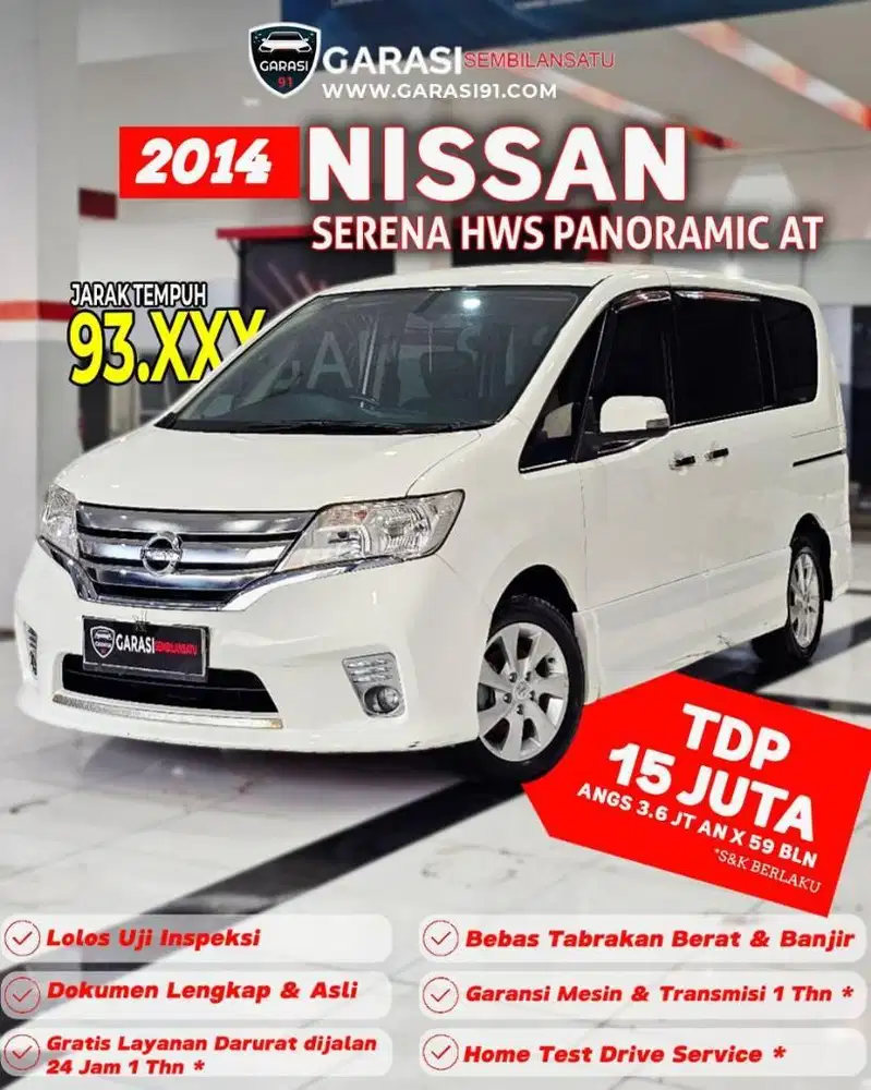 ‼️TDP 15 JT‼️NISSAN SERENA HWS PANORAMIC AT 2014