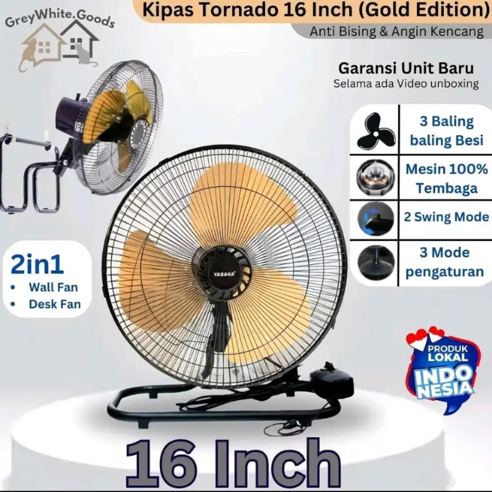 Kipas Angin Tornado Besi 2in1