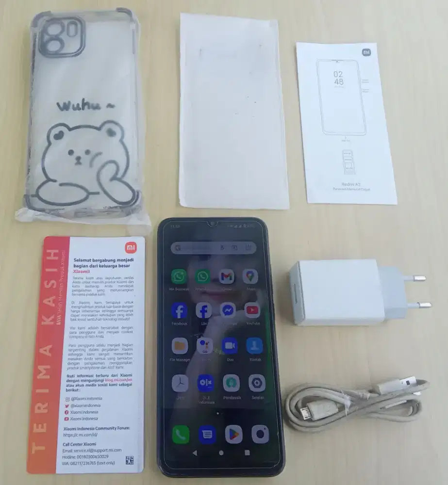 Redmi A2 (2023)
Ram 5gb (3gb+2gb)
Rom 32gb 
Black Edition